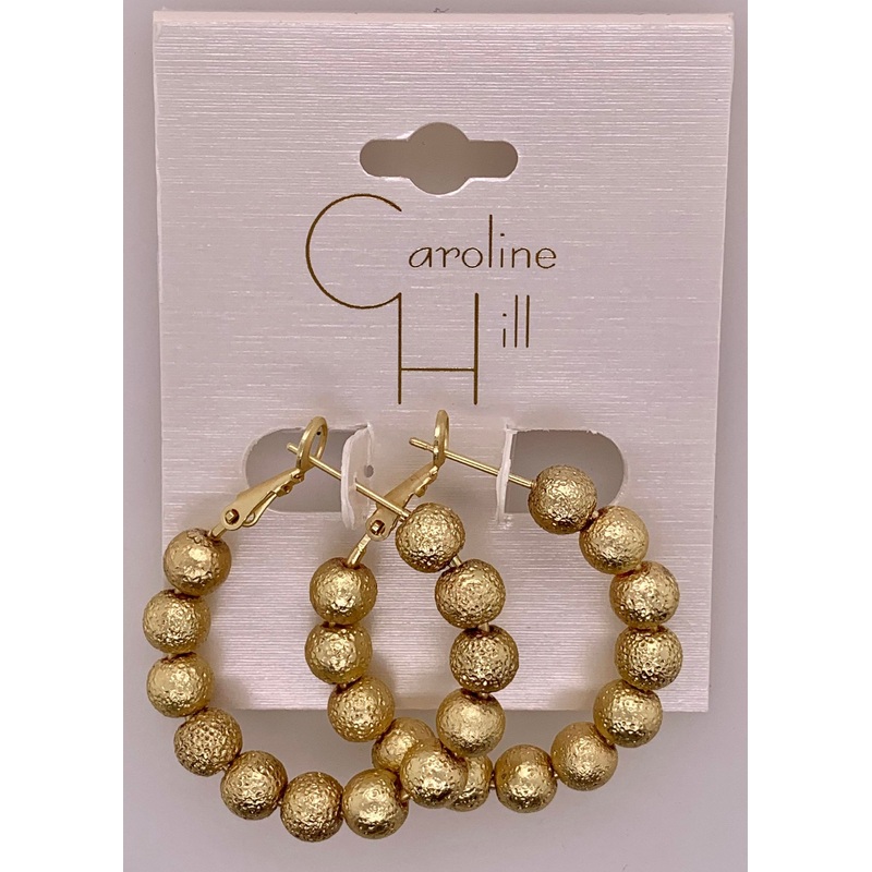 Palm Beach Beaded Hoop Earring