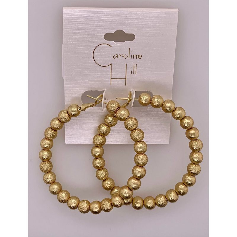 Seaside Beaded Hoop Earring