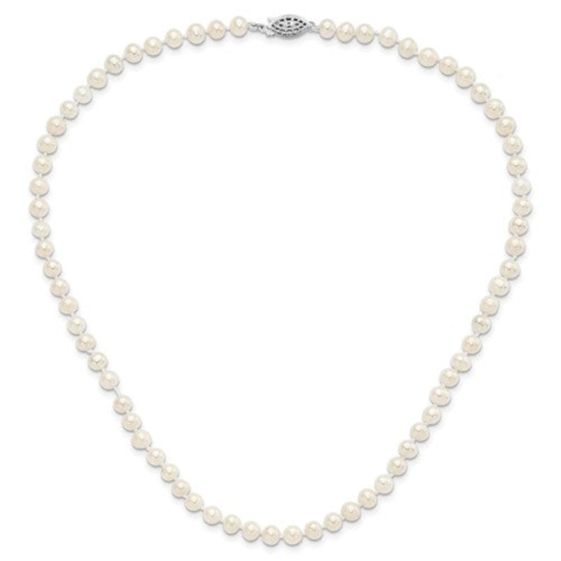 Sterling Freshwater Cultured Pearl Necklace