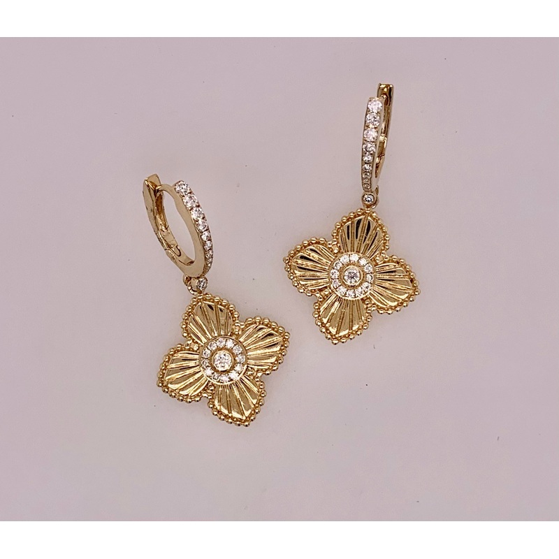 14K Diamond Fashion Earrings