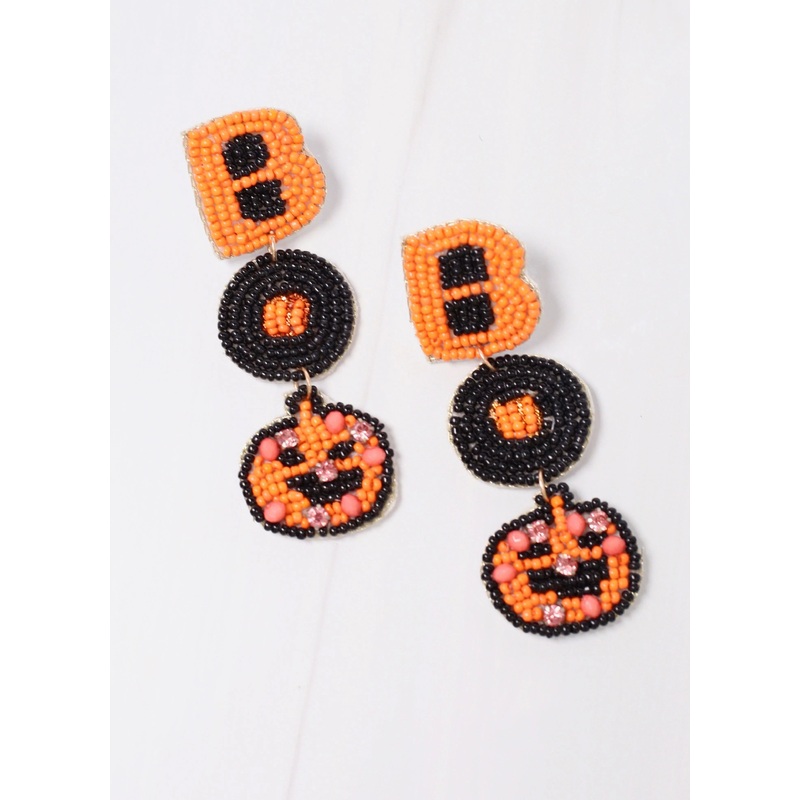 Boo Pumpkin Earring
