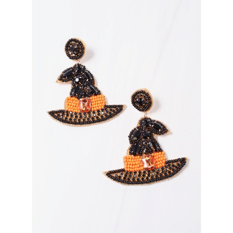 Esmeralda Bejeweled Witch Hat Earring