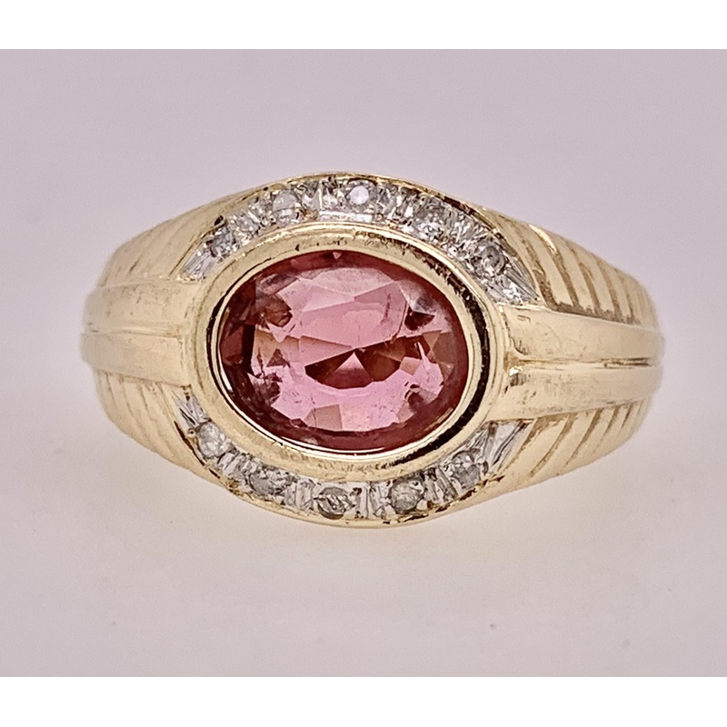 Estate Pink Tourmaline Ring