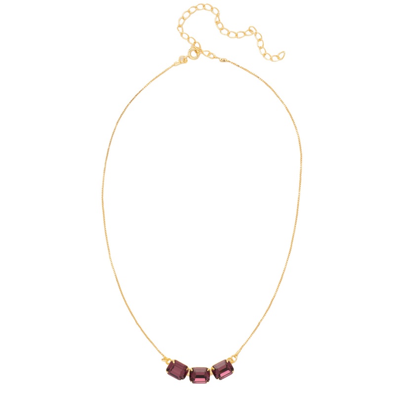 Sorrelli Octavia Triple Tennis Necklace