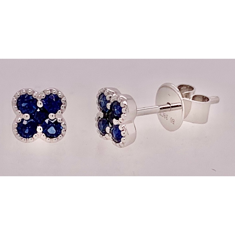 18K Sapphire Earrings