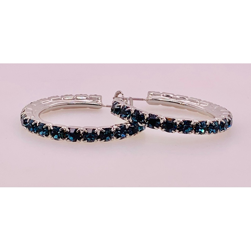 Amber Hoop Earrings