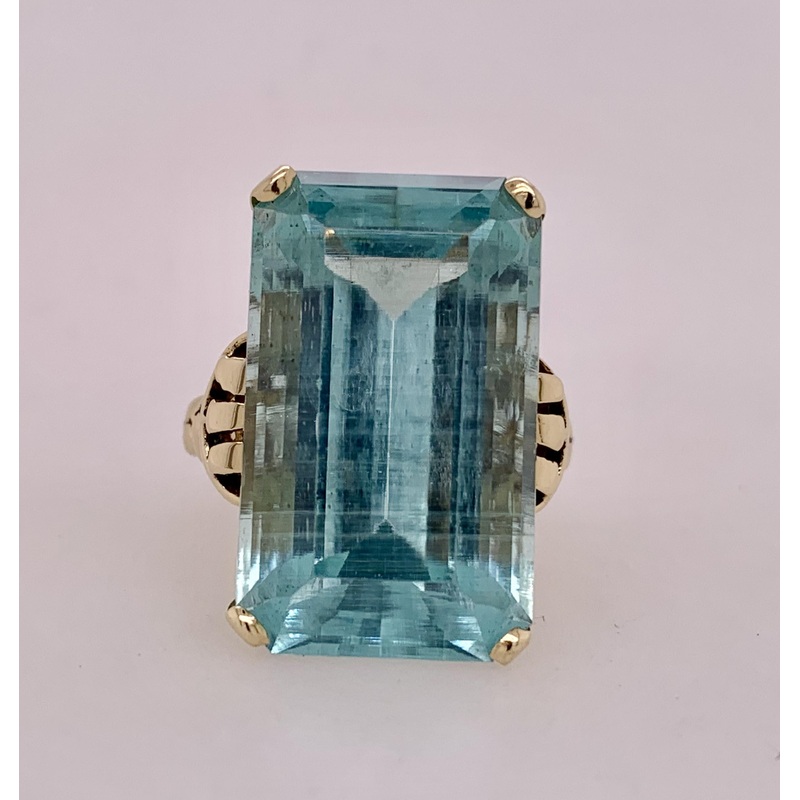 Estate Aquamarine Ring