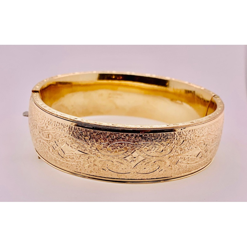 Estate Gold Filled Bangle Bracelet