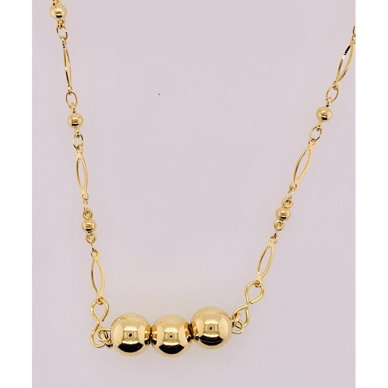 Fancy Link Bead Necklace