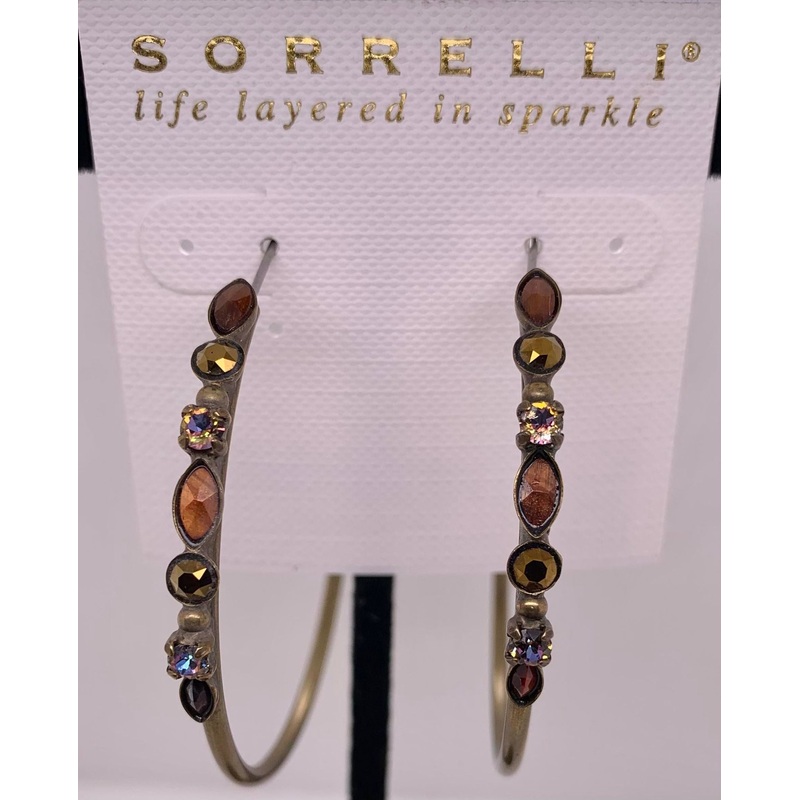 Sorrelli Mahogany Hoop Earrings