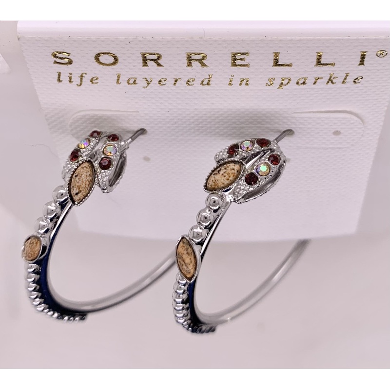 Sorrelli Sienna Plum Hoop Earrings