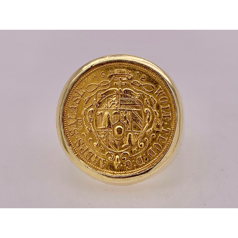 Vintage 1/4 Ducat Coin Ring