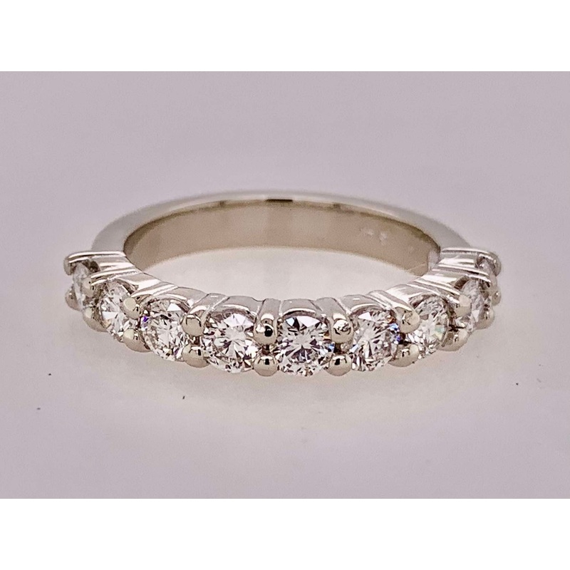 14K White Gold Diamond Anniversary Band