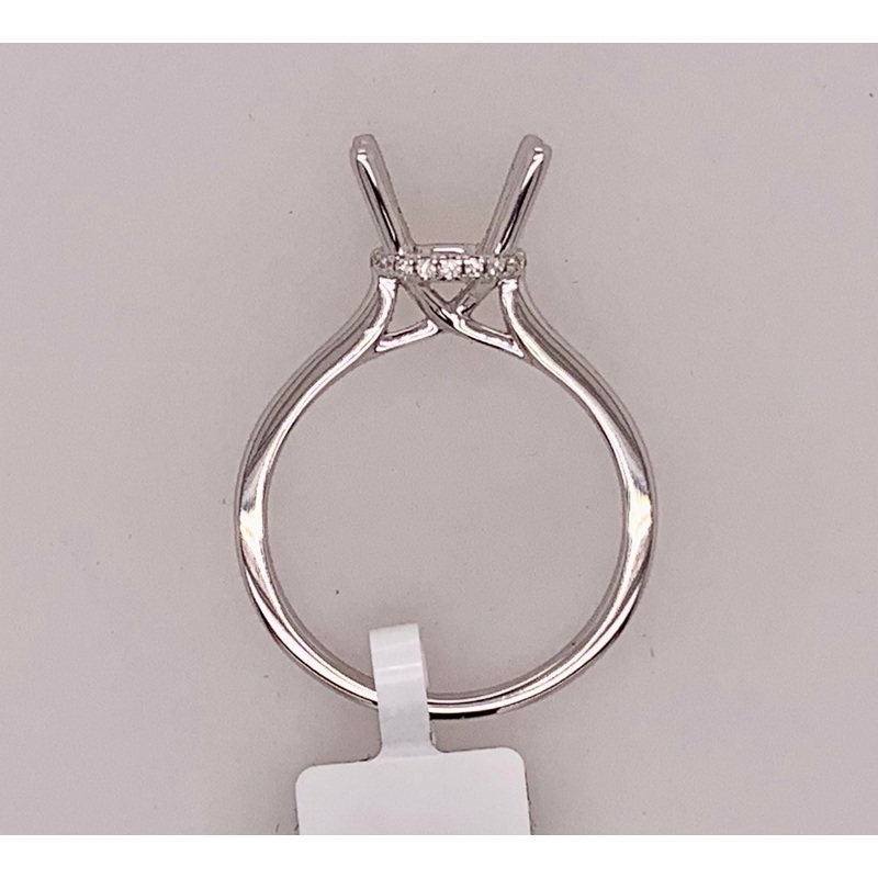 18K Diamond Semi-Mount Ring