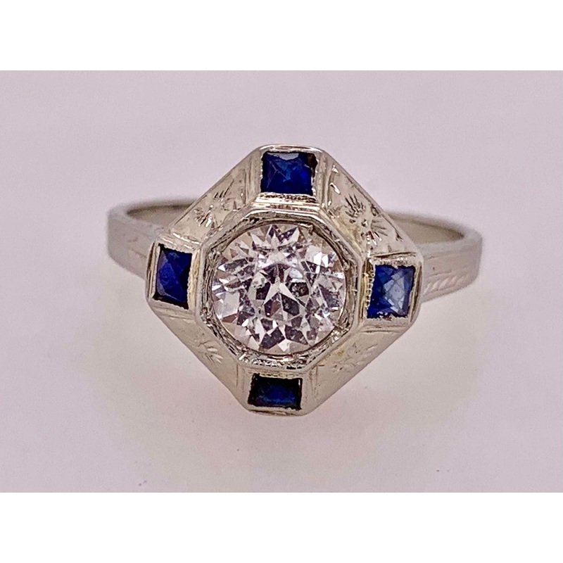 18K Estate Sapphire Ring
