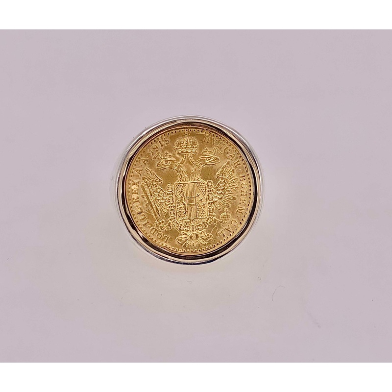 Custom Designed 1915 Ducat Ring