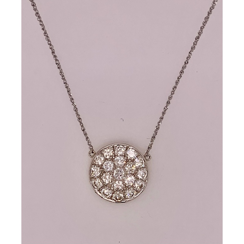 Estate Diamond Circle Necklace