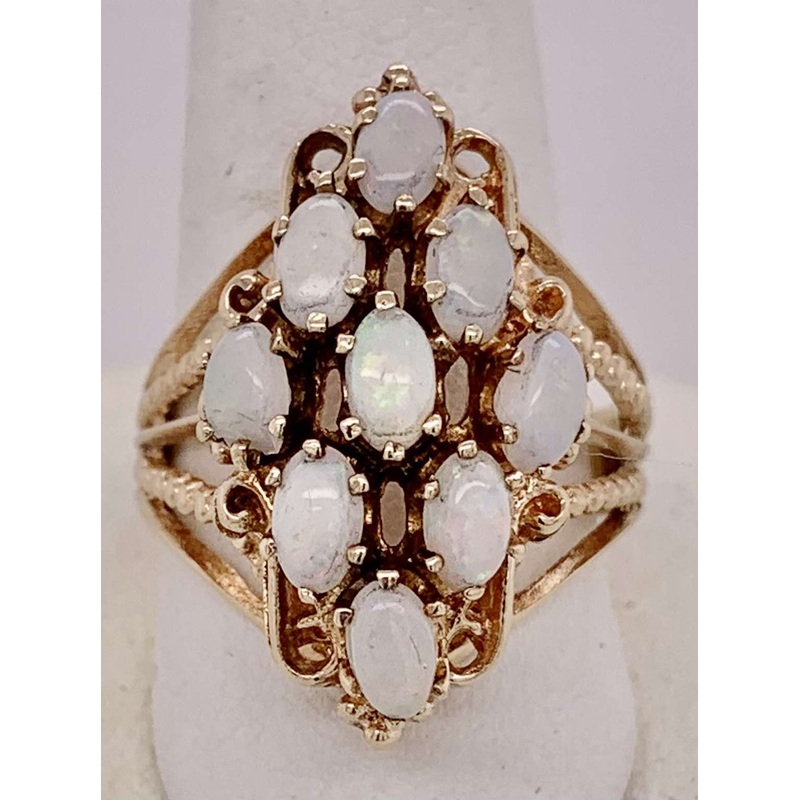Estate Filigree Opal Ring