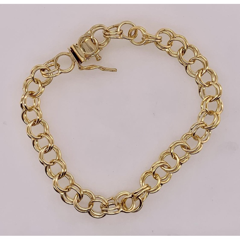 Rembrandt Large Double Link Curb Classic Bracelet