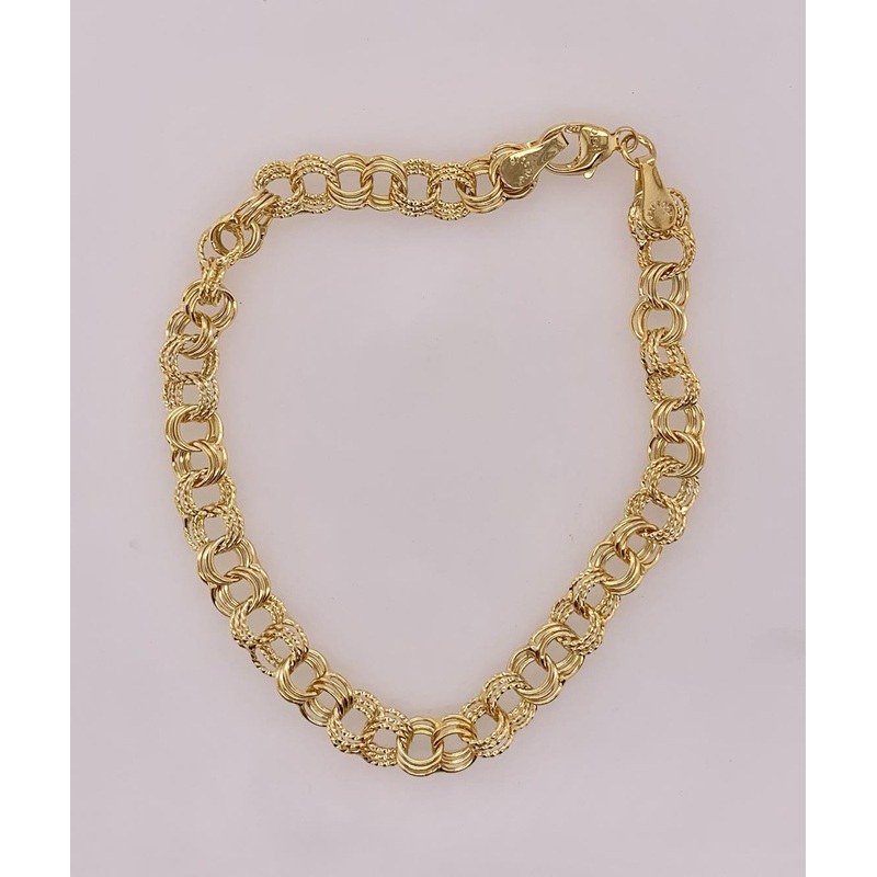 Rembrandt Twisted Triple Link Curb Classic Bracelet