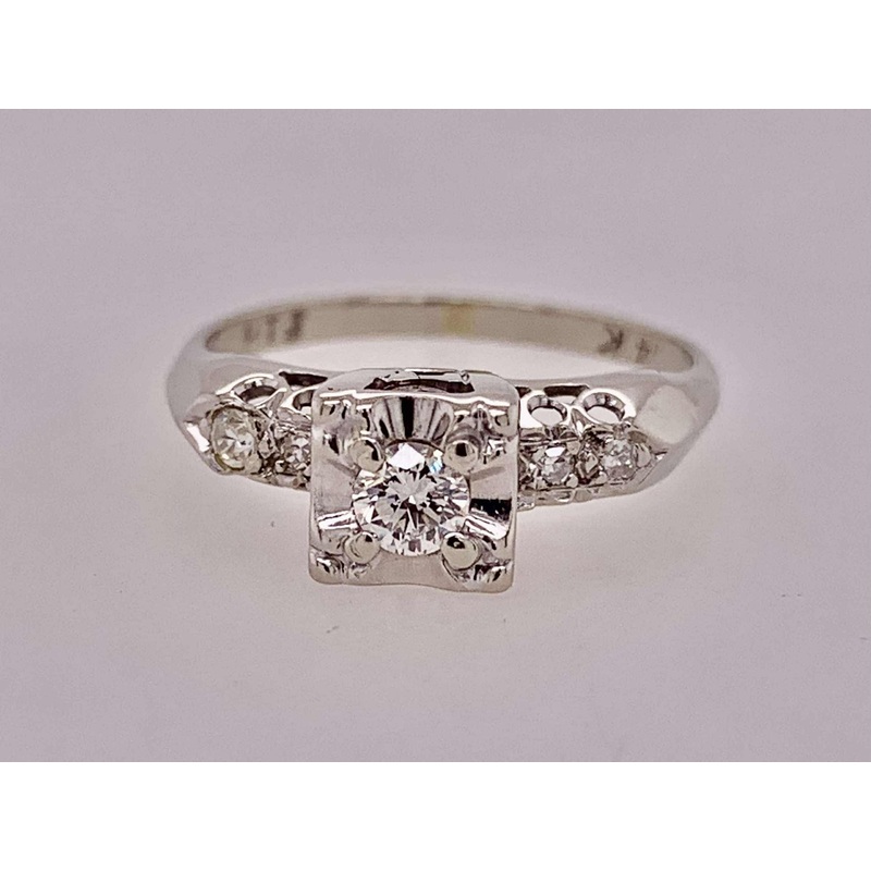 14K Estate Engagement Ring
