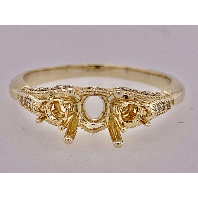 14K Semi Mount Engagement Ring