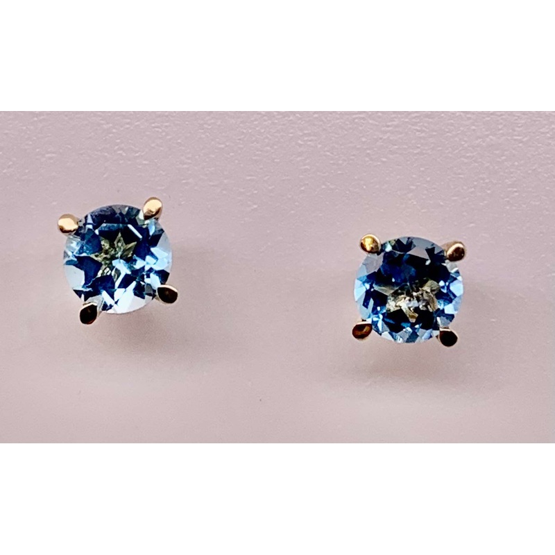 14K Topaz Earrings