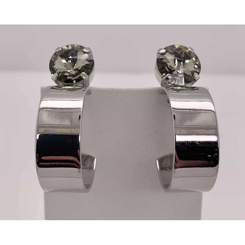 Dani Studded Hoop Earrings