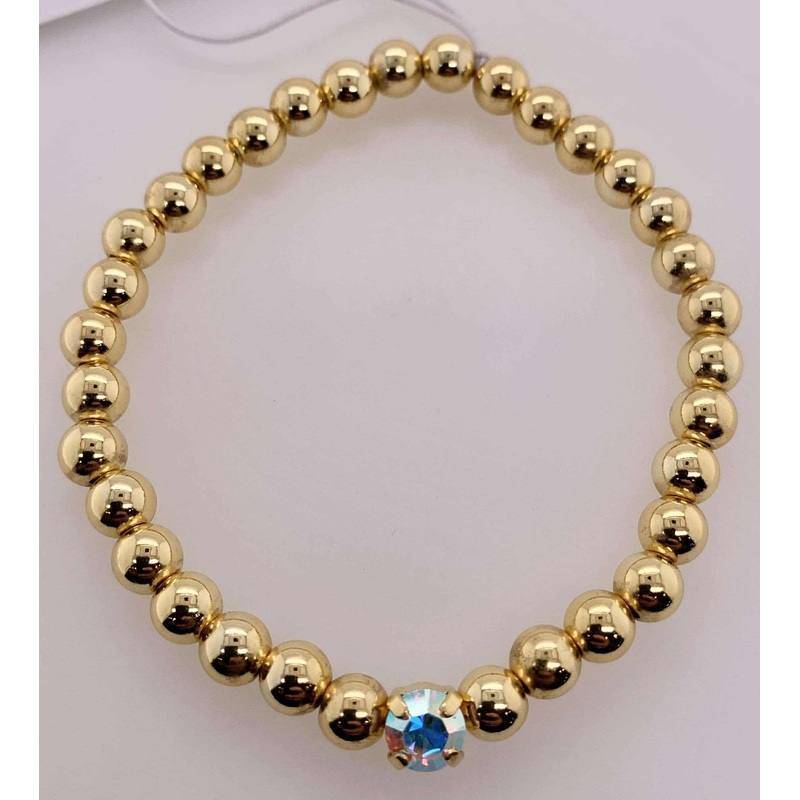 Mini Single Crystal Stretch Bracelet