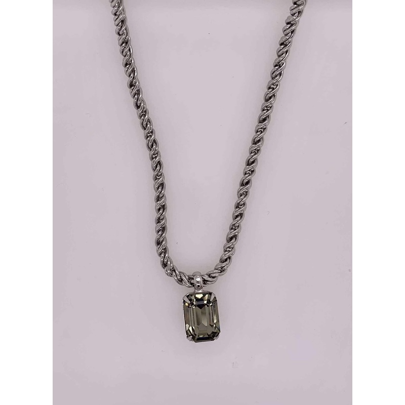 Sorrelli Emerald Rope Chain Pendant Necklace