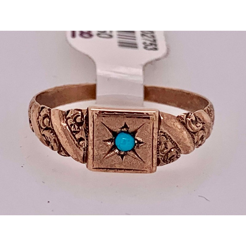 10K  Estate Turquoise Ring