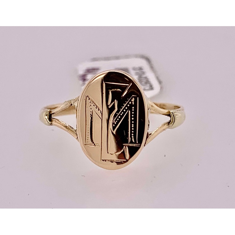 14K Estate Signet Ring