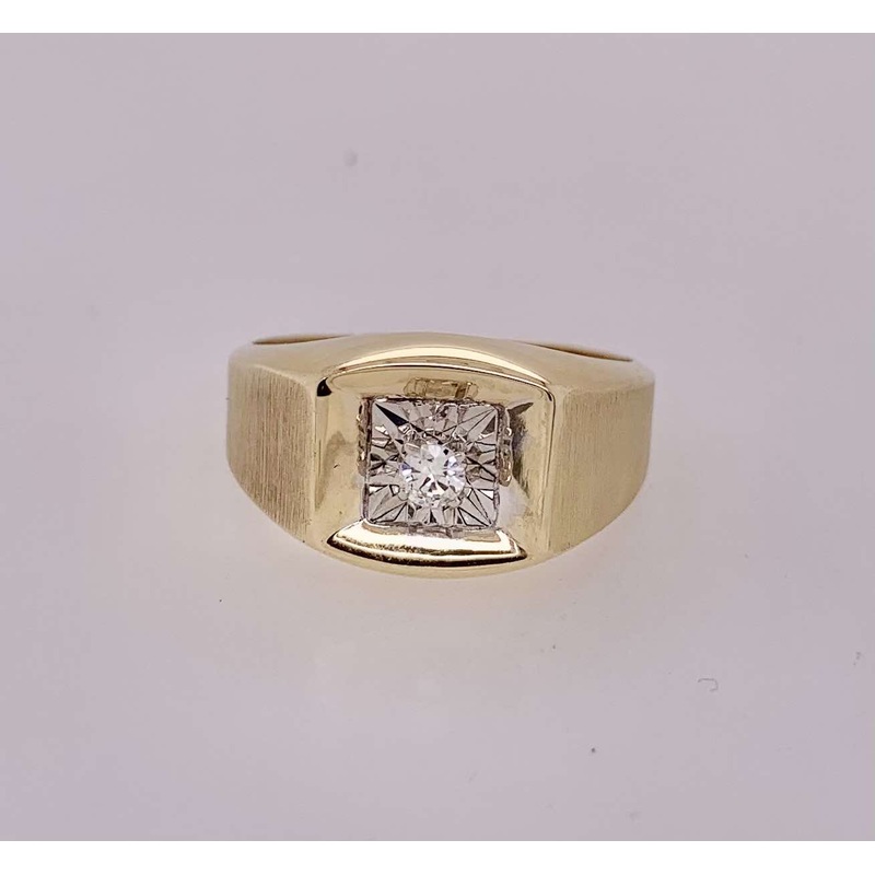 Estate 10K Men’s Diamond Ring
