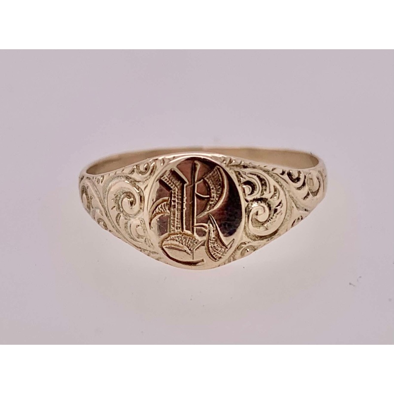Estate 10K Signet Ring