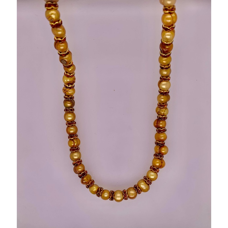 Estate Dyed Freshwater Pearl Necklace