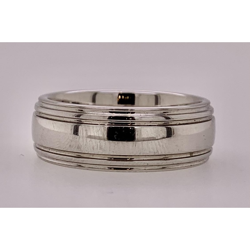 Men’s Grooved Cobalt Band
