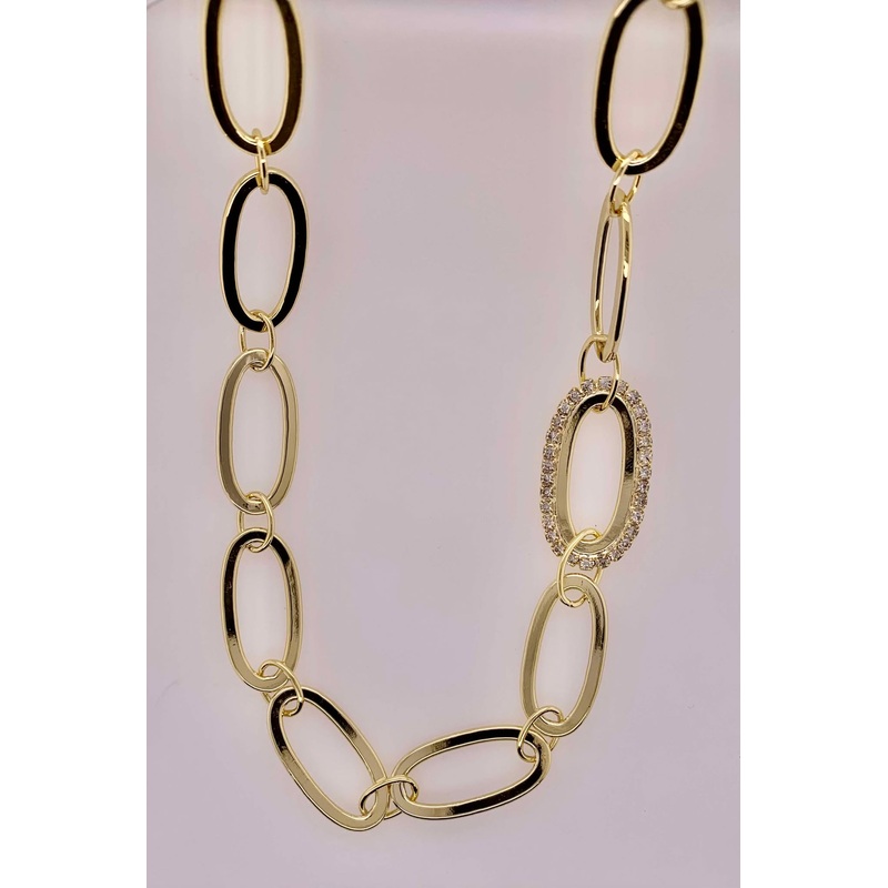 Tori Metal Tennis Necklace