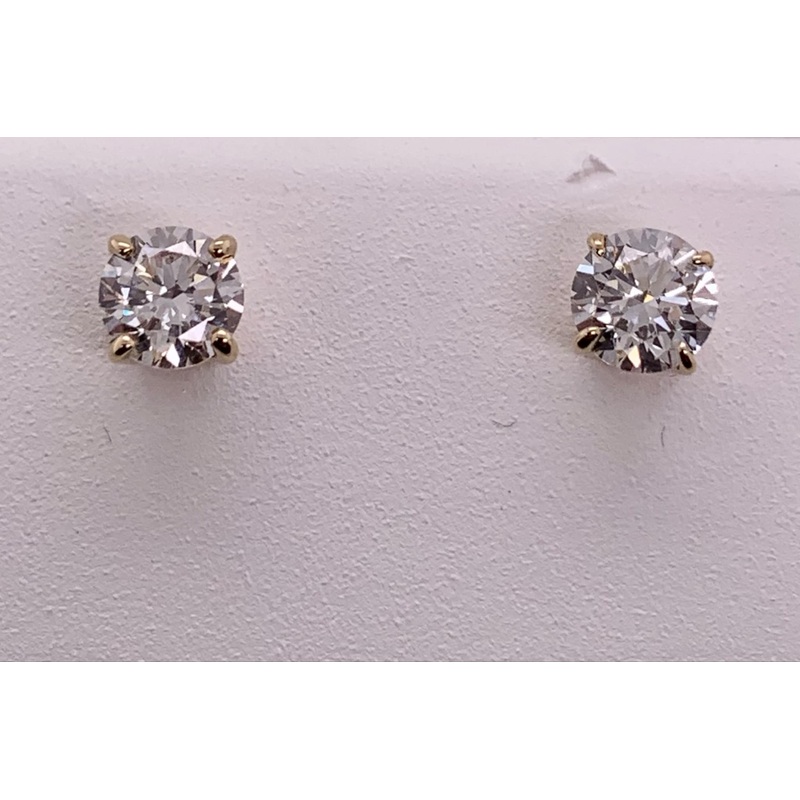 .75CT.TW. LAB Diamond Stud Earrings