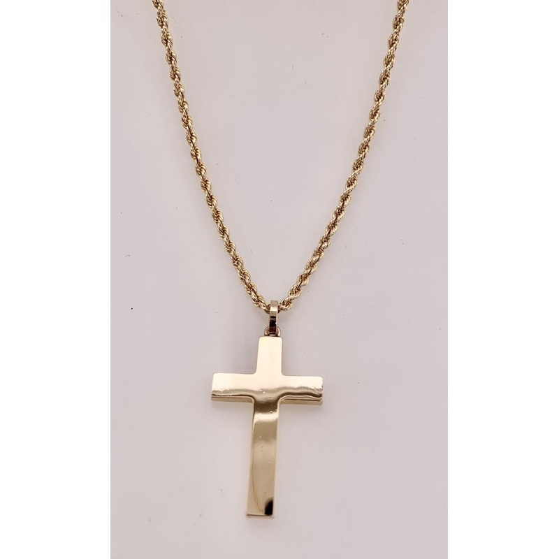Estate 14K Cross Pendant