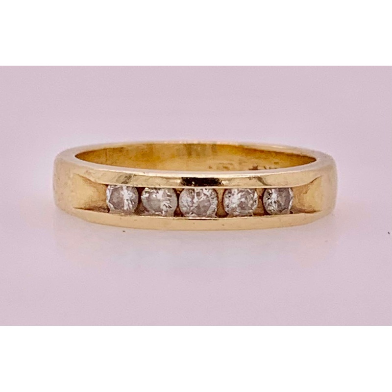Estate Channel Set Diamond Ring