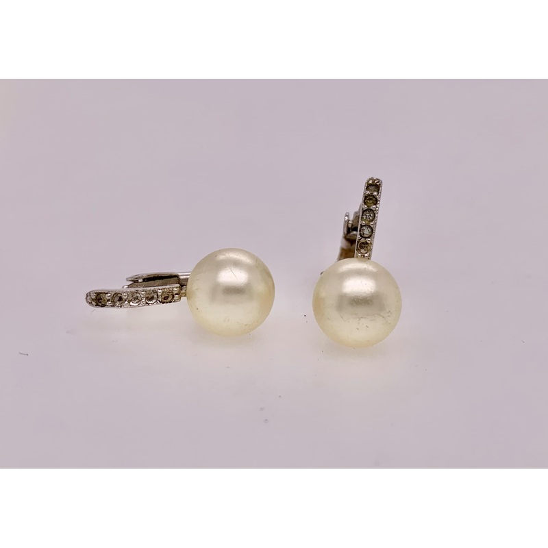 Estate Fashion Faux Pearl Clip-on Earrings