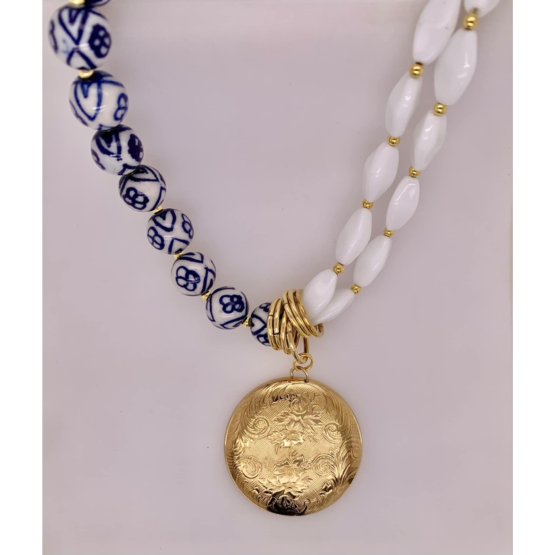 Modern Vintage Fashion Necklace
