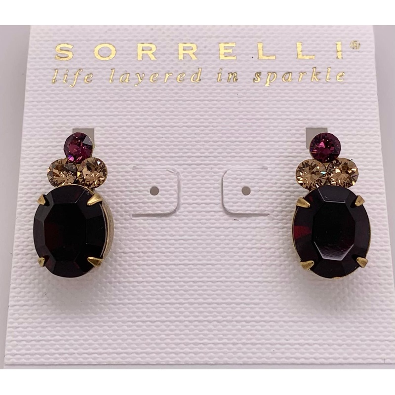 Sorrelli Charming Oval Crystal Earring