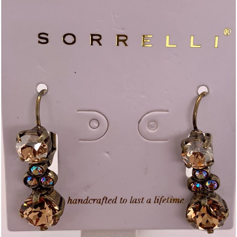 Sorrelli Clustered Circular Crystal Drop Dangle Earrings