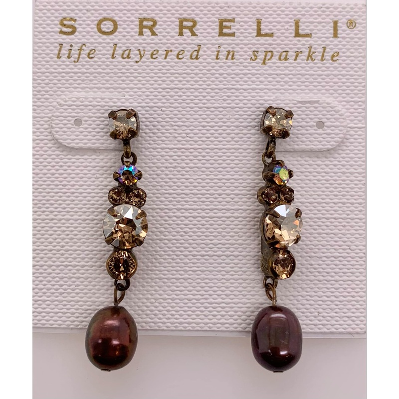 Sorrelli Stacked Rounds Dangle Earrings