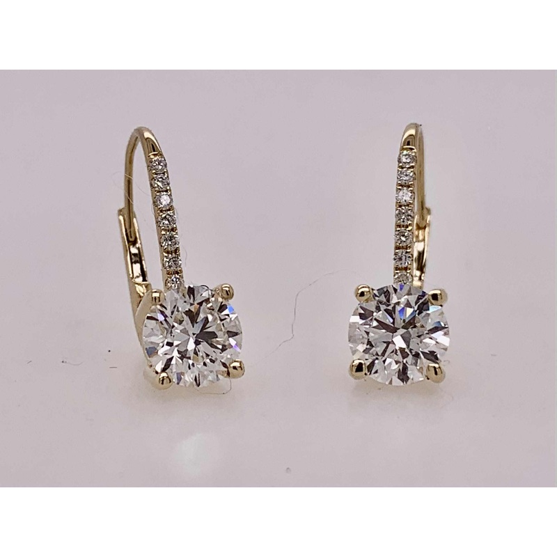 18K LAB Diamond Earrings
