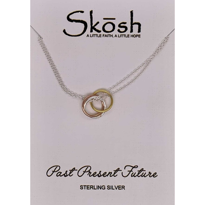 Skosh Tri-tone Circles Necklace