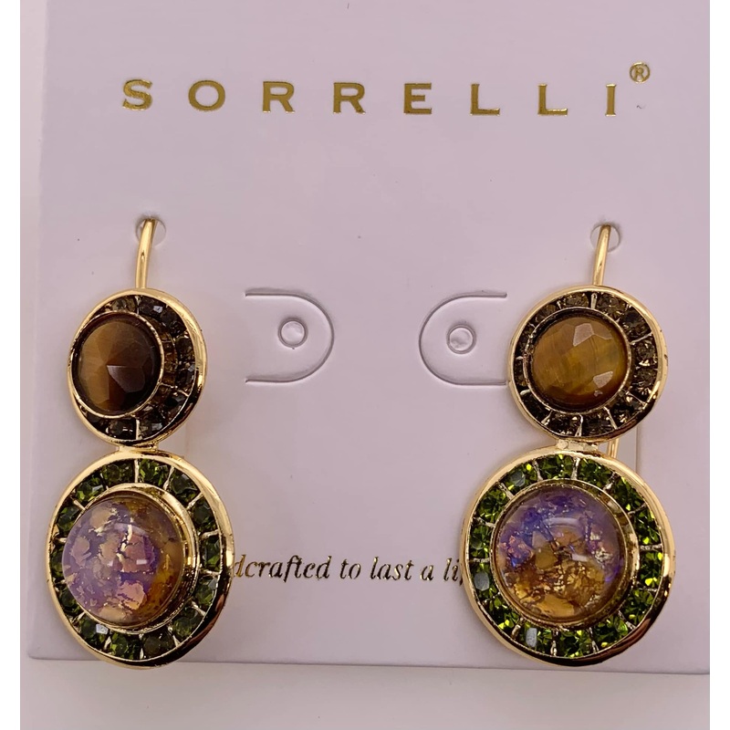 Sorrelli Double Halo Circle Earrings