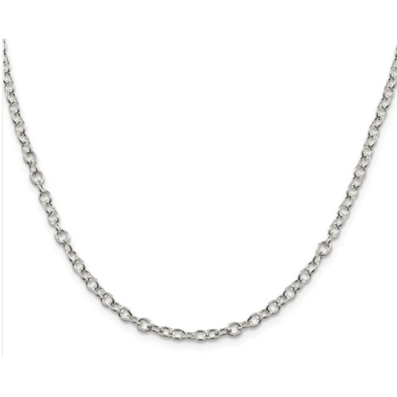 Sterling Oval Cable Chain