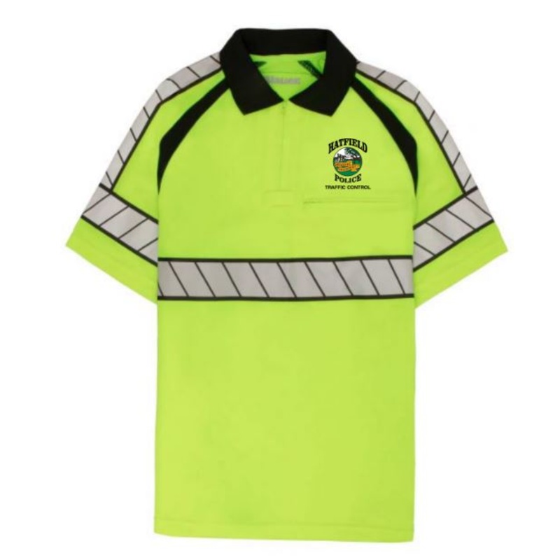 HatTCO- Blauer HI-VIS POLO SHIRT